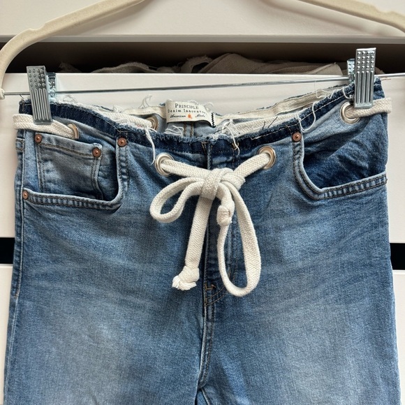 PRINCIPLE DENIM The Castaway Jeans In Holiday Raw Edge Denim Size 28 - Picture 7 of 10